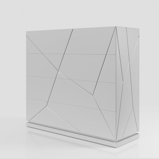 Majesty Eco Leather/Wood Veneer Bedroom Set with Lighting, Composition